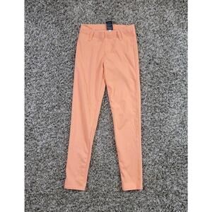 Faded Glory Womens XS 0-2 Skinny Jeggings Orange Stretchy Pants